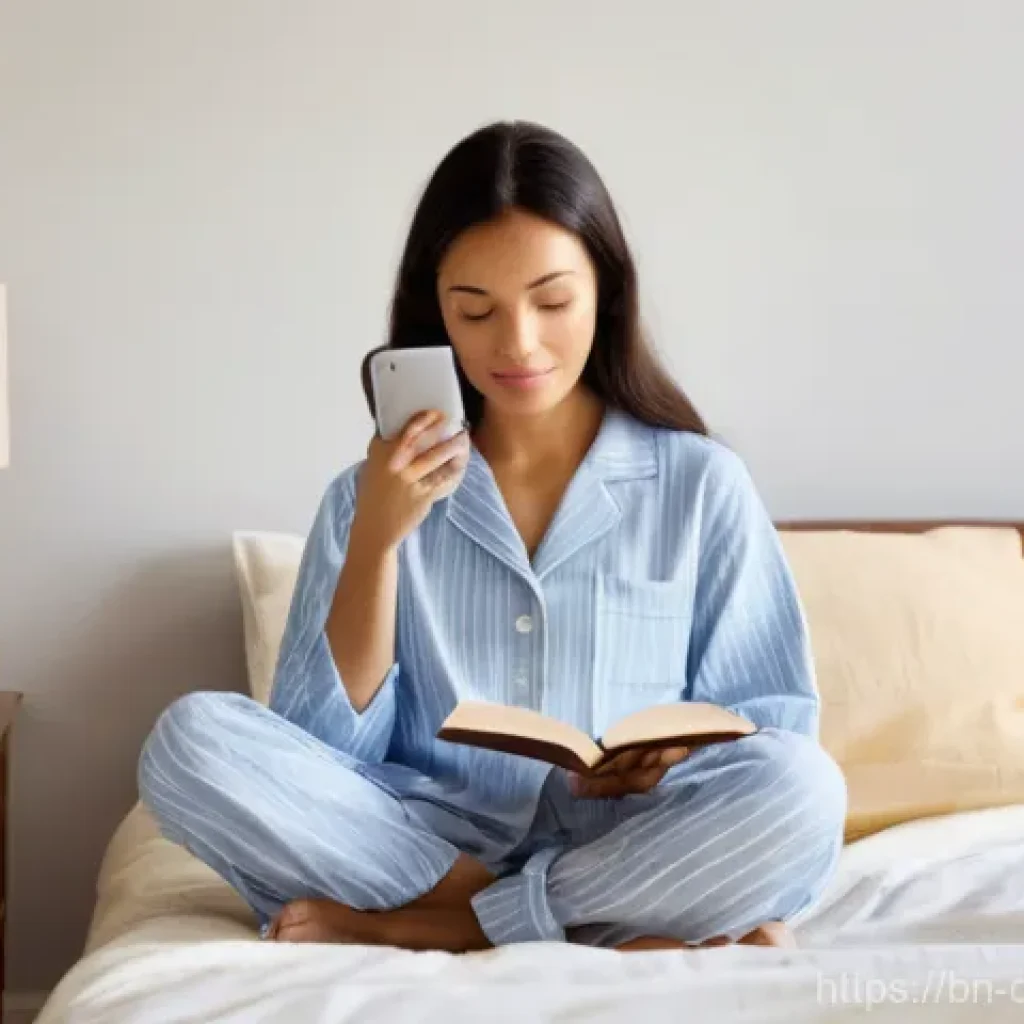 디지털디톡스와 스마트 기기 사용 줄이기 - **Prompt 1: Morning Serenity: Digital Detox Start**
    "A young woman in her late 20s is sitting co...