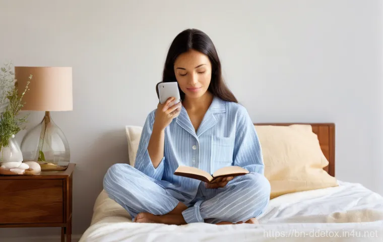 디지털디톡스와 스마트 기기 사용 줄이기 - **Prompt 1: Morning Serenity: Digital Detox Start**
    "A young woman in her late 20s is sitting co...